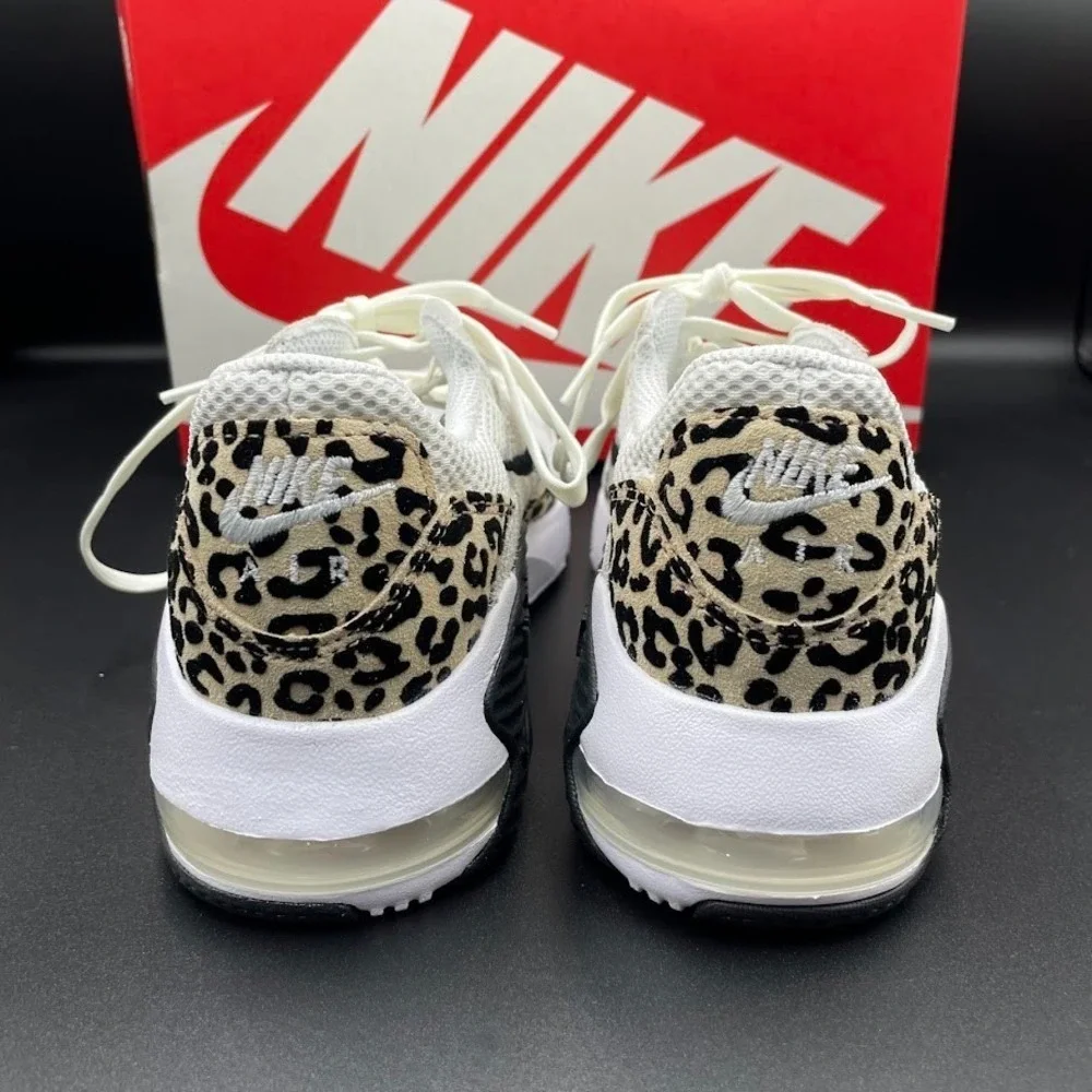 Nike Air Max Excee Leopard Summit White Black‎ Womens Size 6 HQ2115-100 NEW